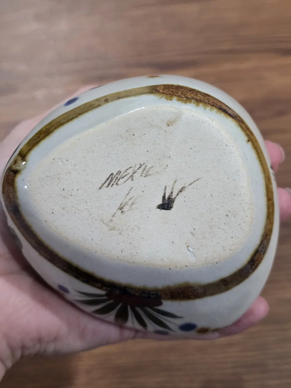 Tonalá Hand-Painted Green Bird & Floral Ceramic Bud Vase